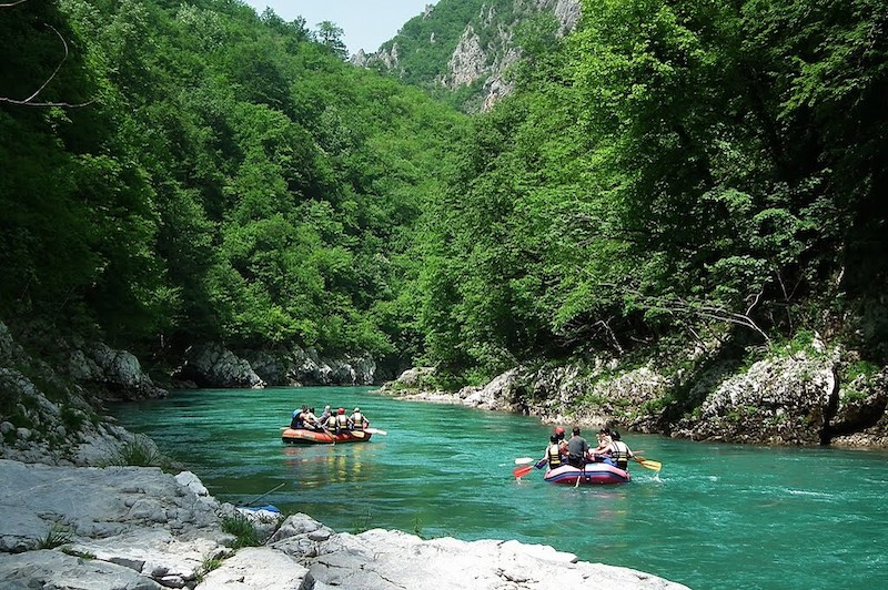 Рафтинг из Боснии в Черногорию по реке Тара. 1, 2, 3 дня